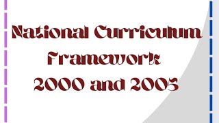 BED SEM4 ASSIGNMENTCOURSE148BNATIONAL CURRICULUM FRAMEWORK 2000 AND 2005 [upl. by Neyugn951]