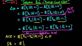 Causation in econometrics  selection bias and average causal effect [upl. by Dronel346]