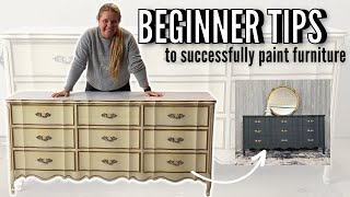 Furniture Flipping for Beginners  Everything You Need to Know to Paint Furniture [upl. by Hogle]