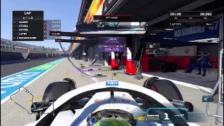 The worst pit stop ever on F1 22 pit stop glitch [upl. by Attiuqal]