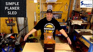 How to Make a Simple Planer Sled for Flattening Wide Boards  woodjigs21 jigs tools [upl. by Lama]