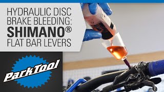 How to Bleed Hydraulic Brakes  Shimano® Flat Bar Levers [upl. by Bonis]