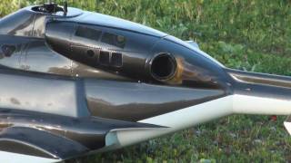 Vario RC Airwolf Helicopter wJetCat PHT3 Turbine 1st Flight [upl. by Ronna972]