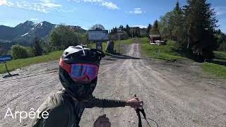 Arpette full run POV  Les Gets Bikepark [upl. by Reinhart]