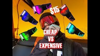 CHEAP VS EXPENSIVE GOGGLES OakleyVsWedze [upl. by Pussej]