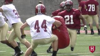 Harvard Football Holds First Practice of 2012 [upl. by Alva503]