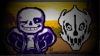 AU Undertale Betrayer Sans Fight Phase 1 DEMO  Undertale Fangame tororokun Take [upl. by Annahsat]