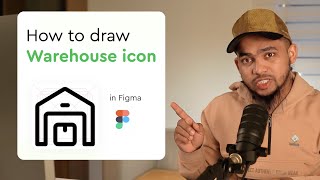 Figma Icon Design Drawing Warehouse Icon Easily [upl. by Ivanah]