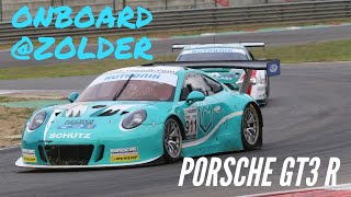 Onboard  Porsche GT3 R at Circuit Zolder [upl. by Tallia]