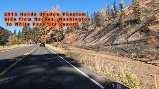 2015 Honda Shadow Phantom Ride from Naches Washington to White Pass Ski Resort on Highway 12 [upl. by Cassandry819]