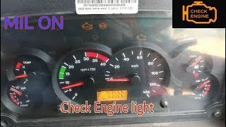 Malfunction Indicator lamp and Check Engine light ON and How to solved the problem [upl. by Helbonnas]