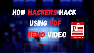 How Hackers Hack using PDF in One Click  Ethical Hacking  The Dark Tech 20 [upl. by Norel]