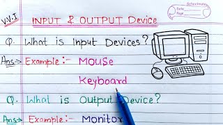 Input amp Output devices of computer  Learn Coding [upl. by Ainattirb]