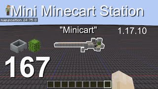 How to build a Mini Minecart Station 11710  Minecraft Bedrock Tutorials167 [upl. by Layap139]