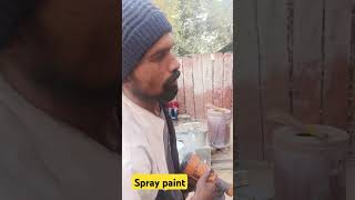 Spray Machine se paint karte hue shortsviral paint work 🖌️🖌️🙏 [upl. by Alysia]