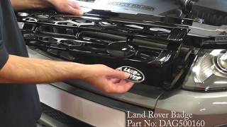 Fitting a Dynamic style black gloss grille to a Range Rover Evoque [upl. by Ydassac997]