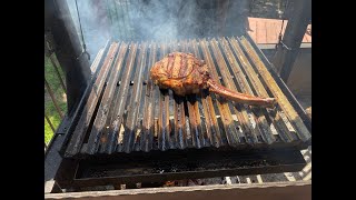 Santa Maria Style Tomahawk Ribeye using Certified Piedmontese Beef [upl. by Humfrid749]