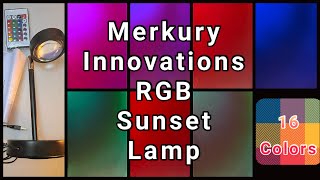 MERKURY INNOVATIONS SUNSET RGB MULTI COLOR LAMP WITH REMOTE [upl. by Attirehs]