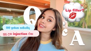 Injection වලින් සුදු වෙන්න 🤫🙈මම කැමතිම එයාට🌹  lip filler 💋 [upl. by Geiss]