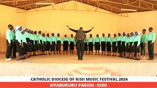 CATHOLIC DIOCESE OF KISII MUSIC FESTIVAL 2024  NYABURURU PARISH [upl. by Debbi]