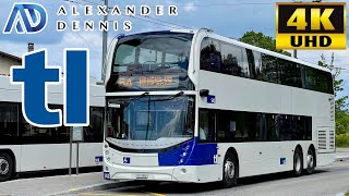 Transport Lausanne 54 Renens to Le MontsurL via Crissier Alexander Dennis Enviro500MMC Europe [upl. by Powder666]