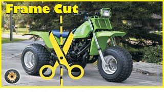 I CUT my Kawasaki Tecate 3 Wheeler in Half [upl. by Allegna457]