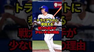 トライアウトに参加する戦力外選手が少ない本当の理由 野球トライアウト野球解説 [upl. by Twitt]