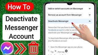 How To Deactivate Messenger Account New 2023  Deactivate Messenger Account [upl. by Netnert]