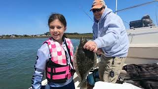 22 Flounder Caught in 7 feet of water near Chincoteague Virginia April 30 2022 flounder fishing [upl. by Ycnaffit493]