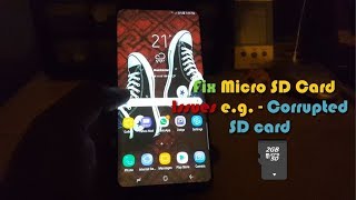 How to Fix Micro SD Card Problems and Issues Galaxy S8 [upl. by Corie924]