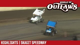 World of Outlaws Craftsman Sprint Cars Skagit Speedway August 31 2018  HIGHLIGHTS [upl. by Aihsela77]