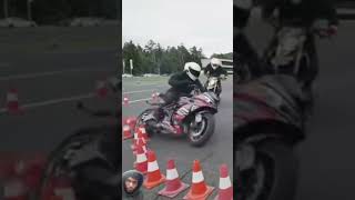 KTM 450 Supermoto Vs Kawasaki Ninjashorts [upl. by Eneloc]