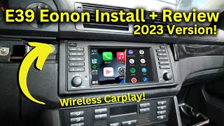 BMW E90 323i EONON CarPlay Touchscreen Radio INSTALLATION 20052011 3series Q65PRO [upl. by Iveel]