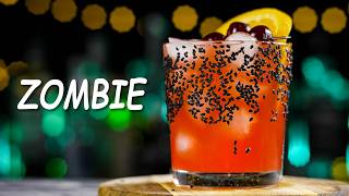 How to Make The Best Zombie Cocktail Drink Ingredients and Recipe [upl. by Adiuqram]