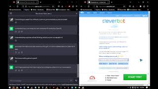 ChatGPT talks to Cleverbot [upl. by Enitsugua661]