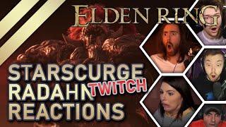 Elden Ring  Starscurge Radahn Twitch Streamers REACTIONs [upl. by Anirdna]