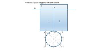 33 chizma Aylananing perspektivasini chizish [upl. by Aronel]