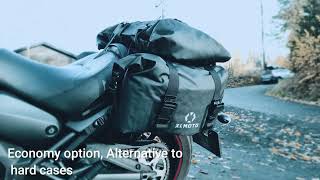 Waterproof strapbased motorcycle luggage from XLMOTO h2o 68L kawasaki vulcan650 [upl. by Corine378]