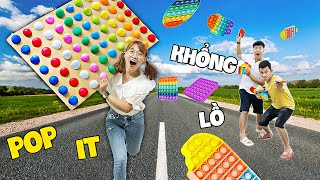 Hà Sam Làm POP IT Cầu Vồng Siêu To  New Jumbo Pop it  The Biggest Pop It in the World [upl. by Singleton]