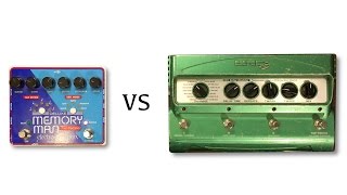 EHX Deluxe Memory Man Tap Tempo vs Line 6 DL4 [upl. by Phillis]