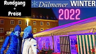 Dülmener Winter  Weihnachtsmarkt 2022  Rundgang  Gastronomie  Preise  Vlog  Glühwein Glöckle [upl. by Enneyehc]