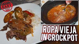 Ropa Vieja Crock Pot Recipe EASY [upl. by Aliekat]