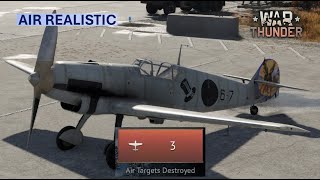 Flegels Bf 109A 3 Kill Walkthrough Air Realistic War Thunder [upl. by Cadell]