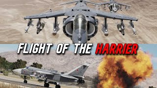 DCS  Flight Of The Harrier  AV8B Harrier  Operation Grayflag [upl. by Anirbac163]