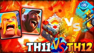 TH11 VS TH12 Max Attack Strategy 2024  Th11 VS Th12 3 Star Attack Strategy Clash of Clans [upl. by Spears]