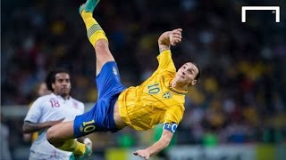 Zlatan Ibrahimovics famous 30yard bicycle kick vs England [upl. by Aloibaf]