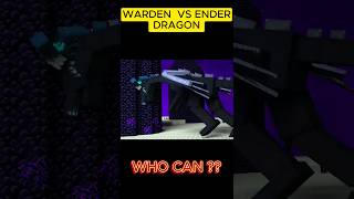 Minecraft warden vs all mobs Minecraft warden vs ender dragon shorts youtubeshorts viral [upl. by Rebliw]