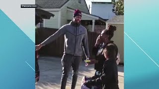 Anthony Davis surprises family with a car  ESPN [upl. by Ayek]