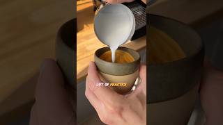 Latte Art Hack Subscribe for daily coffee tutorials and more latteart [upl. by Rafferty52]