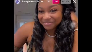 Reginae Carter Ig Live 32622 add fans onto live [upl. by Araihc]